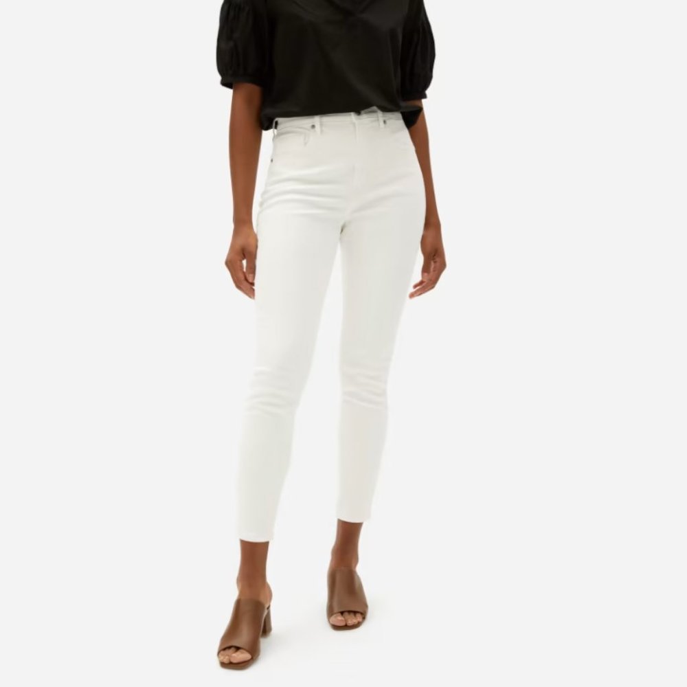 NWT Everlane Curvy Authentic Stretch High-Rise Skinny Jean, size 27 ankle